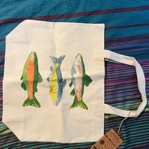 Trout Tote Bag NWT